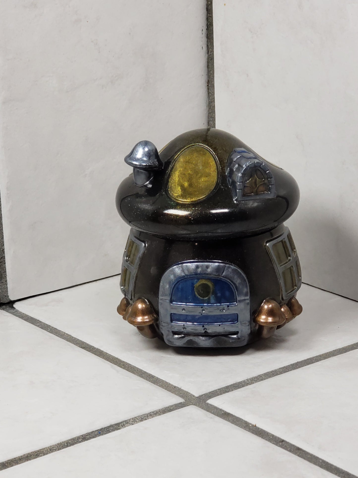 Mushroom House Jar