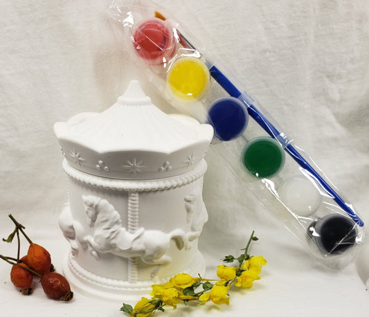 Paint Your Own Carousel Jar