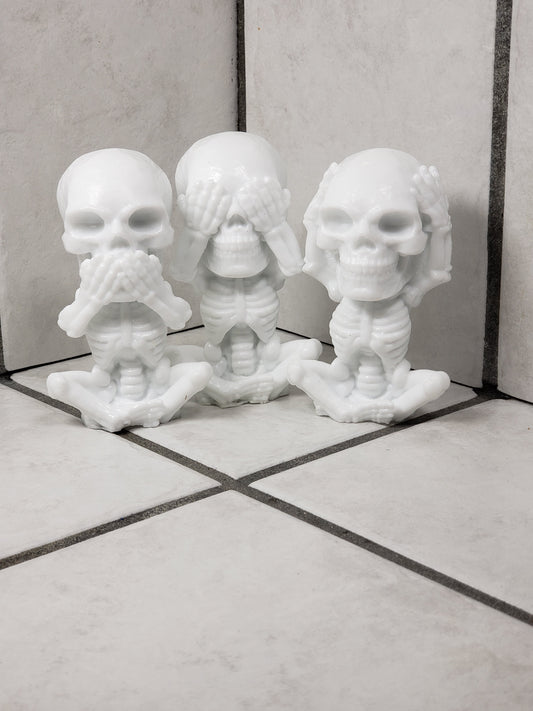 See, Hear, Speak No Evil Skulls