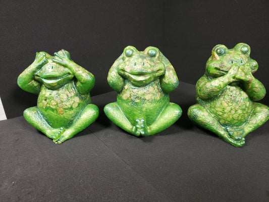 See, Hear, Speak No Evil Frogs