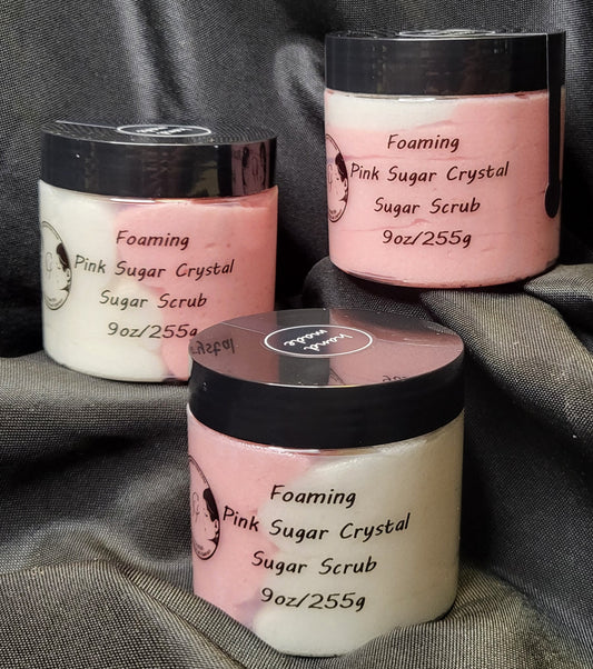 Foaming Sugar Scrub - Pink Sugar Crystals